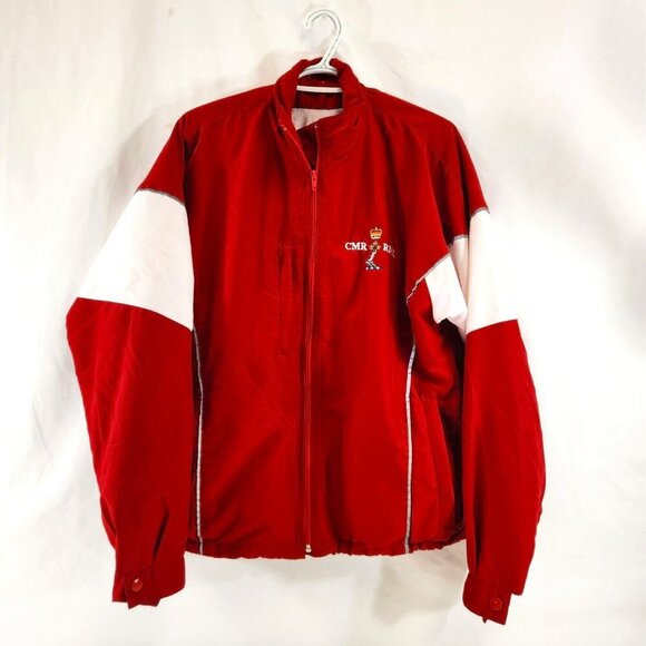 Royal Military College Track Jacket Mens Size Small Red White Canada RMC CMR - Picture 1 of 13